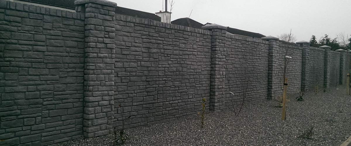 Boundary wall project at Saint Luke's Hospital, Kilkenny.